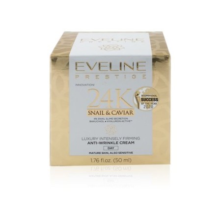 ΑΝΤΙΓΗΡΑΝΤΙΚΗ ΚΡΕΜΑ ΠΡΟΣΩΠΟΥ 24KSNAIL &CAVIAR 50ML EVELINE